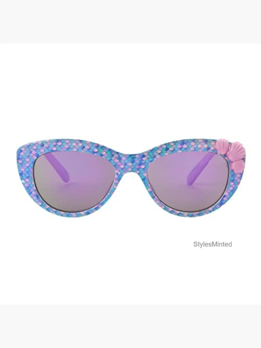 Kids Cat Eye Sunglasses with UVA/UVB Protection & Pouch
